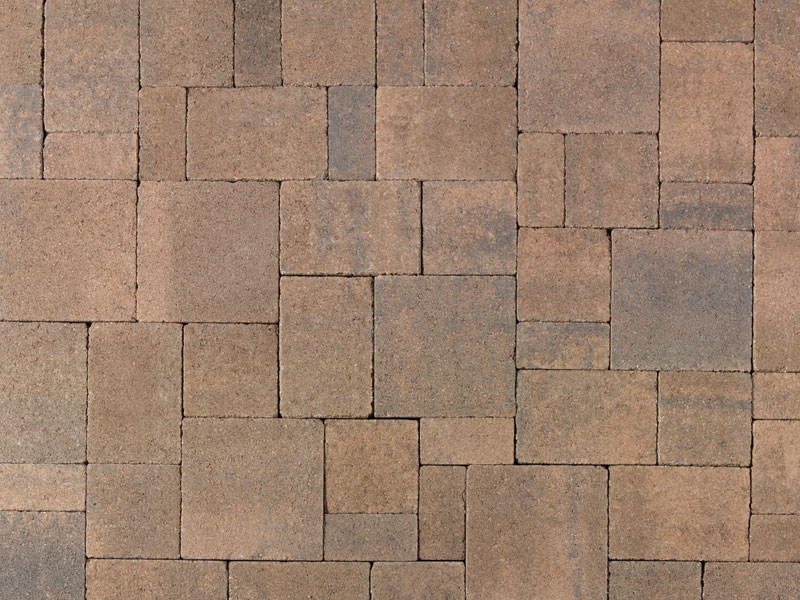 Distressed Castle Cobble I-II Cream Brown Charcoal