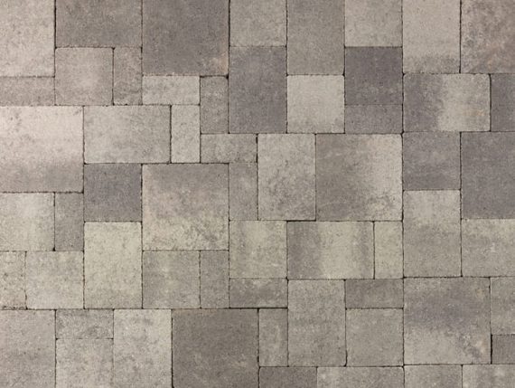 Distressed Castle Cobble I-II Gray Charcoal