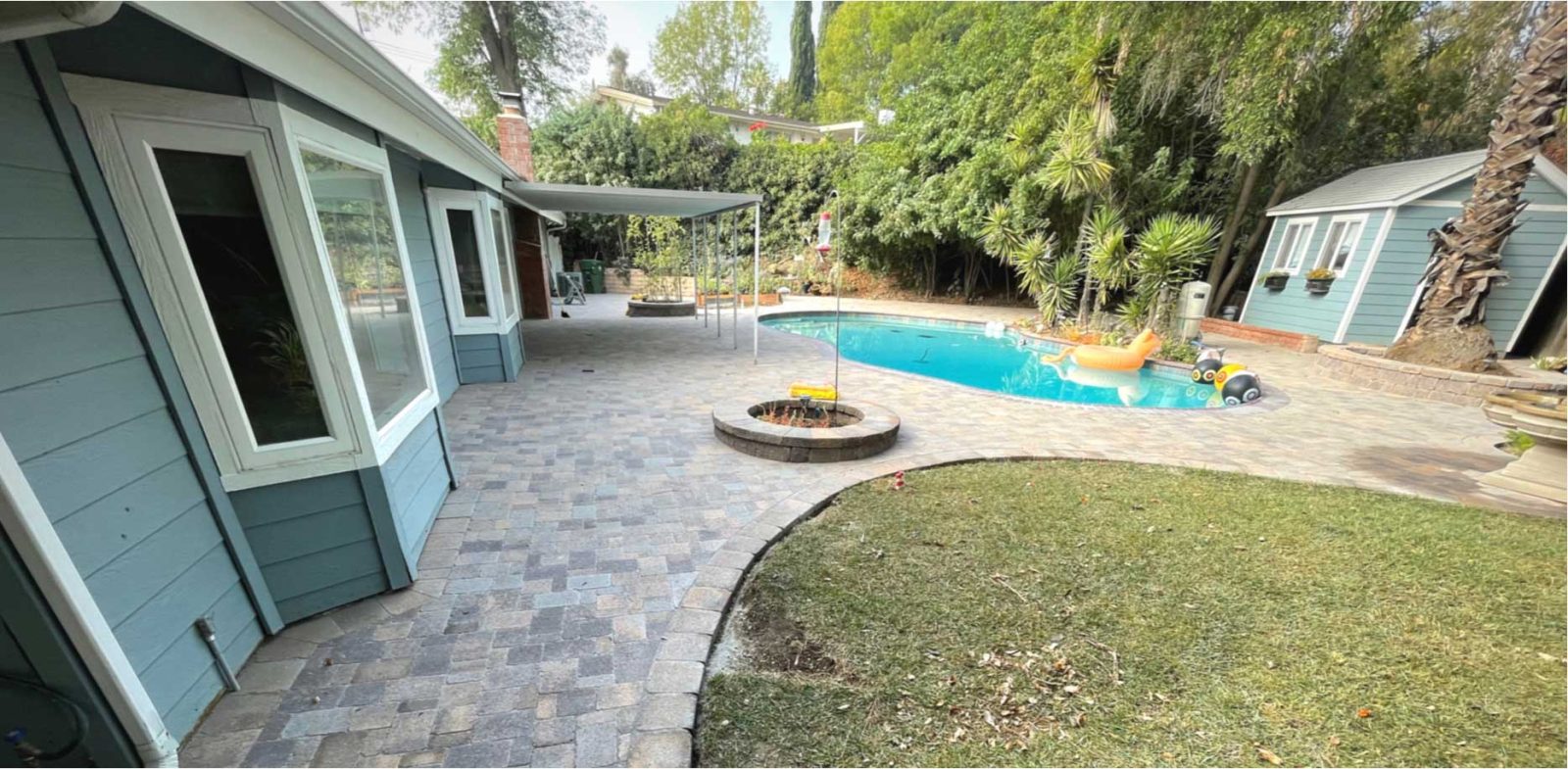 Pool Deck Before and After