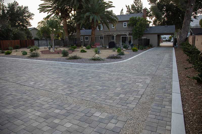 Long Paver Driveway