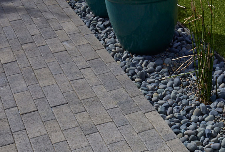 Angelus aqualina dark gray pewter charcoal pavers